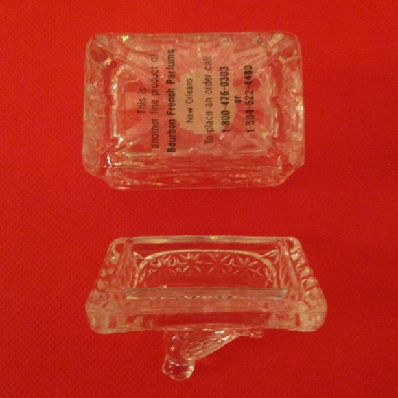 Crystal Trinket Box Song Bird Lidded Crystal Trinket Box Etched Crystal Songbird - Picture 10 of 12